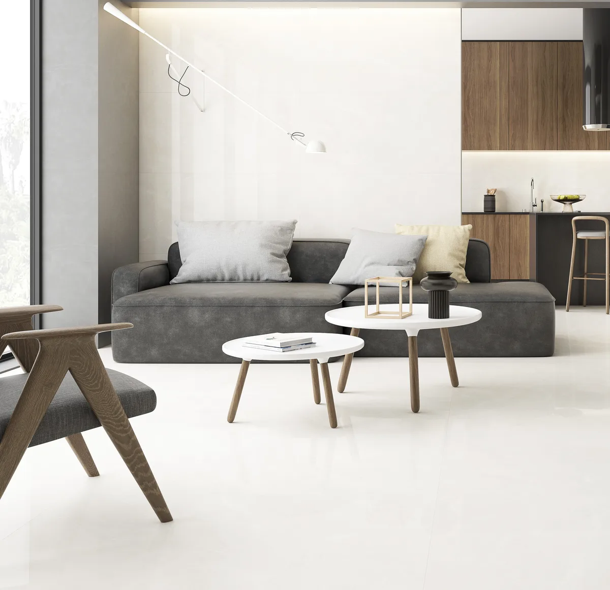 Isea White tile flooring